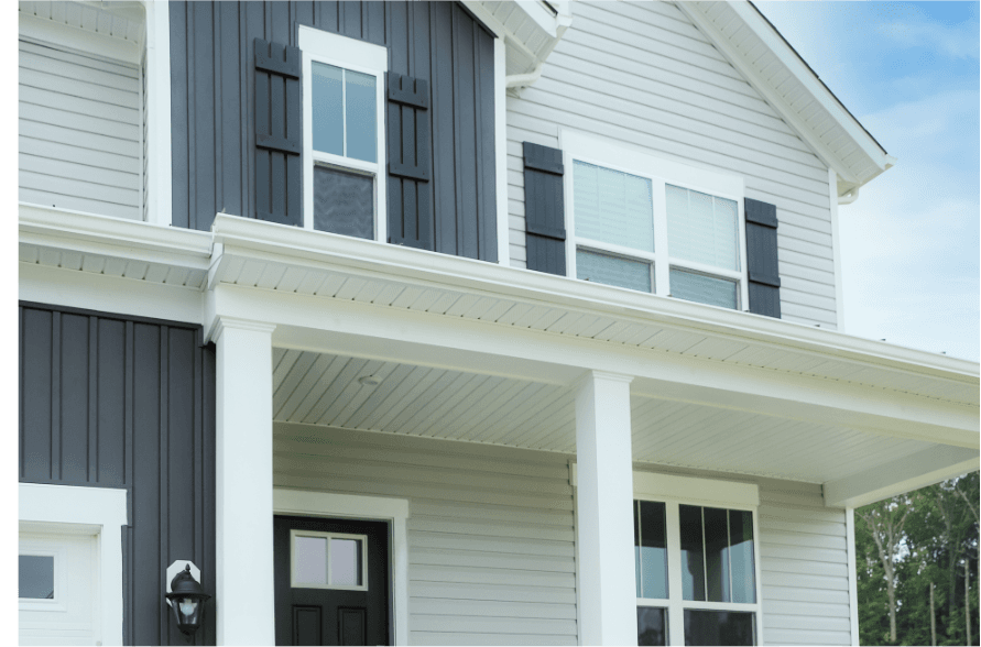 New home construction site